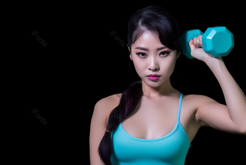 身穿蓝色运动背心的女性摄影图,高清,摄影图,摄影图片,图片大全,摄影图免费下载